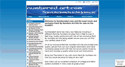 Desktop Screenshot of numberedart.com