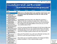 Tablet Screenshot of numberedart.com